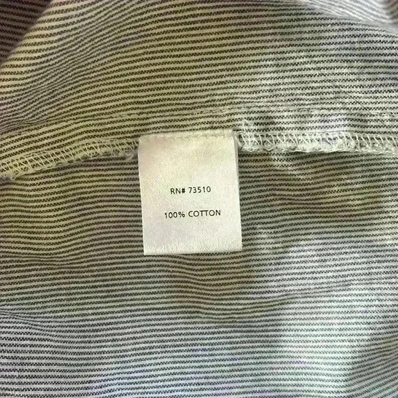 Sister Mary Blue Embroidered Pinstripe Shift Dress Size XS - Picture 5 of 6